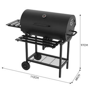 Kit de rôtissoire électrique pour fêtes en plein air, barbecue rotatif manuel en fer pour poulet, gril à charbon de bois - Product Image 2