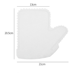 Gants et mitaines de dépoussiérage réutilisables en microfibre blanche douce, tissu artisanal double face pour essuyages et dépoussiérage - Product Image 5