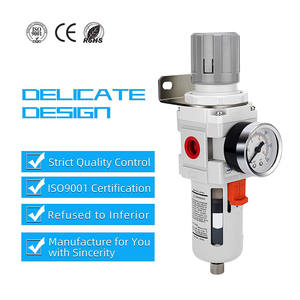 วาล์วควบคุมความดันพร้อมมาตรวัด3/8 "NPT สำหรับตัวกรองความดันอากาศ - Product Image 3