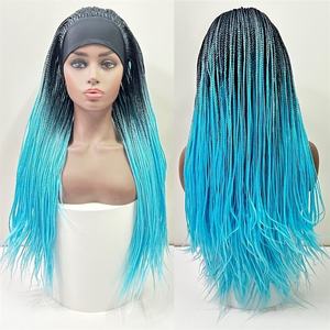 Promotion : Nouvelles Perruques en Soie Glacée, Tresses à Trois Brins, Perruques <span class=keywords><strong>Dreadlocks</strong></span> en Fibre Haute Température, Accessoires de Coiffure - Product Image 4