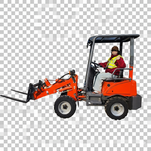 Chargeuse sur pneus compacte électrique <span class=keywords><strong>de</strong></span> 1150 kg pour l'alimentation du bétail, le nettoyage du fumier et l'utilisation en ferme, jardin ou ranch - Product Image 2