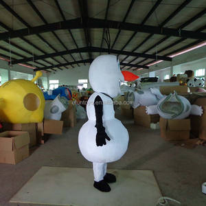 Efun MOQ 1 pieza profesional personalizado Softy peluche <span class=keywords><strong>Frozen</strong></span> Sister mascota <span class=keywords><strong>disfraz</strong></span> caminar dibujos animados Olaf mascota <span class=keywords><strong>disfraz</strong></span> para publicidad - Product Image 3