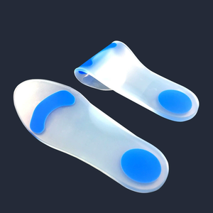Semelles orthopédiques en gel de silicone souple de 1 cm à 3 cm, amortissantes, augmentant la taille, pour le confort des pieds et le soulagement de la douleur - Product Image 2