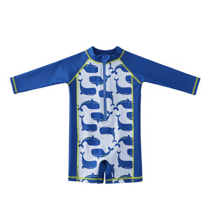 <span class=keywords><strong>Maillot</strong></span> <span class=keywords><strong>de</strong></span> <span class=keywords><strong>bain</strong></span> une pièce pour bébé garçon Sweegentle Summer Beach avec fermeture éclair sur le devant, séchage rapide, spandex/nylon, manches longues, avec chapeau - Product Image 5