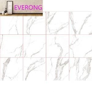 Carreaux de sol en grès céramique blanc Carrara 8 mm, 60x60 cm, design moderne, surface émaillée, haute qualité, pour supermarché - Product Image 6