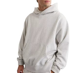 Sweat-shirt streetwear fabriqué en petite quantité, sweat-shirt de luxe pour la salle de sport, broderie légère, sweat-shirt simple pour hommes - Product Image 3