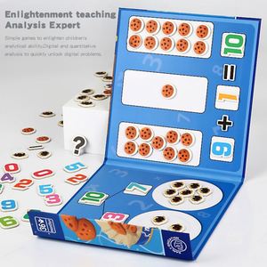 Jouet d'apprentissage Montessori personnalisé pour enfants, jeu de puzzle de manipulation pour la maternelle, aides pédagogiques de comptage et de mathématiques, matériaux écologiques - Product Image 3
