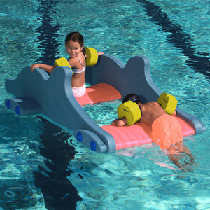 Uninflatable lớn phòng chờ lớn hồ chèo thuyền trẻ em người lớn bên bãi biển Pad nổi Mat nước máy bay bơi nổi Đồ chơi hồ bơi - Product Image 5