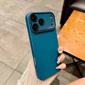 เคสโทรศัพท์แบบแข็งสีลูกกวาด ผลิตจากพลาสติก PC  แบบด้าน สำหรับ iPhone 17 16 15 14 Plus 13 12 11 Pro Max พร้อมฟิล์มกันรอยเลนส์กล้อง  ป้องกันการลื่น - Product Image 4