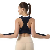 Attelle de Correction Posturale Élastique et Respirante en Polyester FSPG avec Soutien Claviculaire et Lombaire pour l'Amélioration de la Posture et le Soulagement de la Douleur
