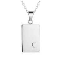 Pendentif urne rectangulaire pour cendres, bijou commémoratif de crémation, collier médaillon tendance personnalisé