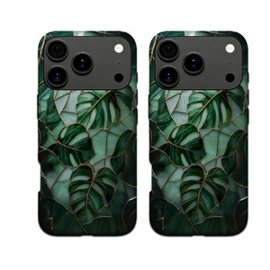 Nueva Funda Magnética para Teléfono con Diseño de Hoja Glaseada para iPhone 17 16 15 <span class=keywords><strong>Pro</strong></span> Max, Funda Dos en Uno de PC+TPU para iPhone 17 16 15 <span class=keywords><strong>Pro</strong></span> Max - Product Image 2