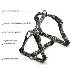 Harness hewan peliharaan Neoprene untuk latihan dapat diatur, Harness anjing tidak ditarik tanpa kerah, rompi anjing kecil sedang besar - Product Image 2