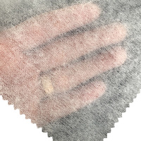 Entoilage élastique thermocollant non tissé PES à double point pour costumes, manteaux, vestes et tissus voiles