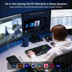 Mini PC AMD <span class=keywords><strong>Ryzen</strong></span> 7 8845HS/8745HS con Altavoces Dobles de 5W |   32GB DDR5 1TB SSD |   Computadora de Escritorio Triple 4K para Juegos con WiFi 6E - Product Image 5