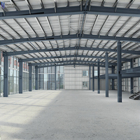 Bâtiments préfabriqués en structure métallique à grande portée, villas modernes personnalisées, bâtiments métalliques préfabriqués