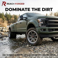 Velg Forged Reach 17 Inch Dual Tone Gray 8x170 6061 T6 untuk Truk Ford Super Duty Dually