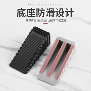 Butoir de porte Ying Sheng avec base antidérapante en caoutchouc pour la sécurité domestique, cale de porte fixe coupe-vent - Product Image 1