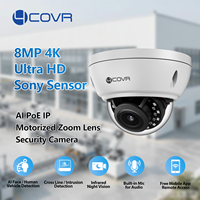 Cámara de Seguridad CCTV 4COVR 8Mp con Sensor Sony, PoE, Detección Facial por IA, Visión Nocturna, Audio, para Hogar y Comercios