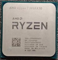 Digunakan untuk Ryzen7 5800X3D 8-Core 3.6 GHz 14NM Socket AM4 Prosesor CPU Desktop 16-Thread Tanpa Kipas 6MB L2 Cache Virtualisasi