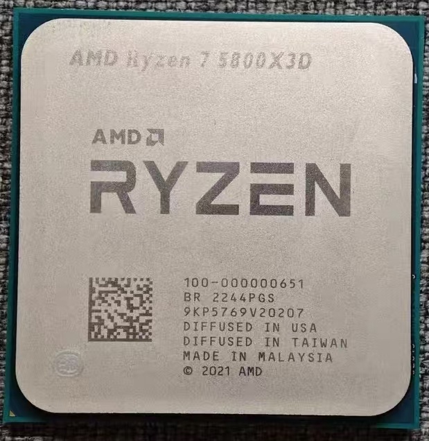Used for Ryzen7 5800X3D 8-Core 3.6 GHz 14NM Socket AM4 Desktop CPU Processor 16-Thread No Fan 6MB L2 Cache Virtualization