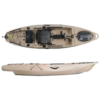 Kayak canoë une personne en aluminium siège chaise Mini bateau Kayak pêche avec système d'entraînement à pied de pédale