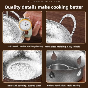 Nouvelle Poêle à Fruits de Mer en Acier Inoxydable 2026 pour Hôtels et Traiteurs – Marmite de Cuisson Robuste Compatible <span class=keywords><strong>Gaz</strong></span> et Induction - Product Image 4