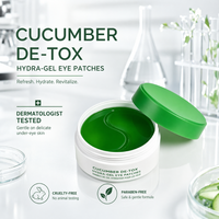 OEN/ODM TK Bestseller : Traitement et personnalisation – Patchs de gel hydratants transparents au concombre pour les yeux – Qualifications complètes