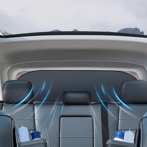 Parasol para Ventana Trasera de Coche, 100x50cm, Recubrimiento Plateado, Aislamiento Térmico, Protección Solar, Montaje con Ventosas, Personalizable - Product Image 1