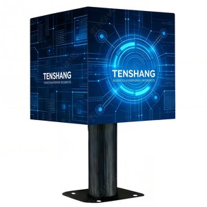 หน้าจอ LED คิวบ์แบบไดนามิกความสว่างสูงพิเศษ P3 สำหรับบูธดีเจ ป้ายอิเล็กทรอนิกส์ คิวบ์ LED สำหรับร้านค้า จอแสดงผลวิดีโอโฆษณา - Product Image 1