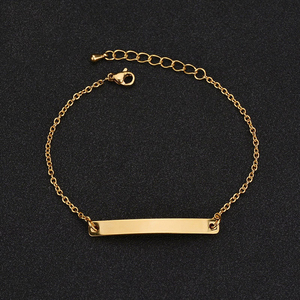 Bracelet personnalisé professionnel avec barre de coordonnées gravée, en acier inoxydable, bijoux personnalisés pour maman, fille, cadeau - Product Image 5