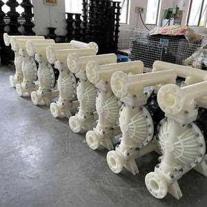 Pompe pneumatique à double diaphragme en polypropylène de 3 pouces, résistante à la corrosion, à grand débit, pour la solution de traitement des eaux usées, produits chimiques - Product Image 4