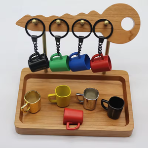 Wsnbwye Mini cà phê lạnh <span class=keywords><strong>Keychain</strong></span> cup DIY Anime <span class=keywords><strong>3D</strong></span> llaveros chaveiro kinh doanh thiết kế kim loại Stanley xử lý <span class=keywords><strong>Keychain</strong></span> - Product Image 3