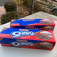Biscuits Oreo en gros 100g Biscuits à la crème aromatisés à la fraise Snacks asiatiques Vente chaude
