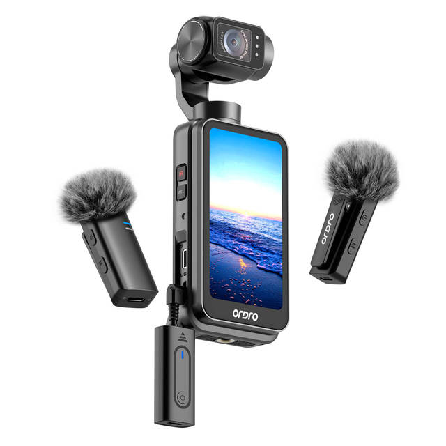 M5 3-Axis Gimbal High Quality 5K Pocket Camera 3.5 Inch Screen HD 4K Video Streaming Vlog Recording Function CMOS Imaging