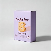 Boîte d'emballage automatique en papier biodégradable de qualité alimentaire personnalisable en gros pour biscuits, chocolats, beignets, desserts et snacks
