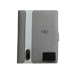 Notebook di ricarica multifunzione note per riunioni aziendali a fogli mobili A5 logo aziendale fisso Power Bank di archiviazione Wireless - Product Image 6