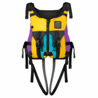 Gilet de sauvetage en néoprène 150N personnalisé pour le rafting en eaux vives avec sangles de sécurité pour les jambes pour le kayak et le canyoning