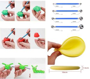 31-Piece Alat Plastik untuk Tanah Liat Polimer Alat Dot untuk Tanah Liat yang Mengering di Udara Anak-Anak Dewasa Mengukir Membentuk Model Tahan Lama Dapat Digunakan Kembali - Product Image 3
