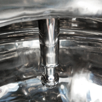 Réservoir de stockage scellé en acier inoxydable de 50L à 1000L avec couvercle, cuve SUS304/316L pour les industries agroalimentaire, des boissons, des cosmétiques et du parfum