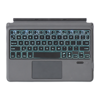 Nouveau clavier rétroéclairé pour Surface Go 1 2 3, clavier magnétique sans fil ultra-fin, type-C, pavé tactile pleine taille, arabe, coréen