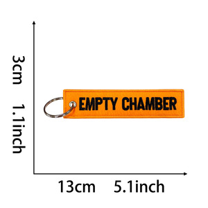 Op maat gemaakte vliegtuigborduurwerk geweven sleutelhanger speciale bagagetag label sleutelhanger voor OEM sleutelhanger - Product Image 2