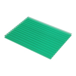 Plaque <span class=keywords><strong>alvéolaire</strong></span> en <span class=keywords><strong>polycarbonate</strong></span> pour toiture de serre, <span class=keywords><strong>6MM</strong></span>-12MM, découpe facile, étanche - Product Image 1