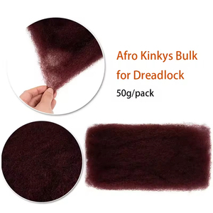 Cheveux Afro Kinky en Vrac 100g 10 Pouces pour <span class=keywords><strong>Dreads</strong></span>, Locs et Extensions Quotidiennes - Product Image 5