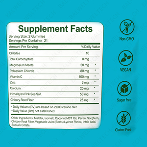 Gummies Électrolytiques Hydratantes OEM en Promotion : Complément Liquide Quotidien avec Minéraux, Potassium et Sel Naturel - Product Image 3