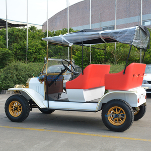 Voiture électrique rétro haut de gamme 2 rangées 5 places, intérieur rouge, idéale pour événements commerciaux, mariages et excursions – Meilleures ventes - Product Image 4