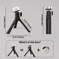 Support trépied magnétique pour Starlink Mini, réglable à 360 degrés, pliable, support de bureau portable, support au sol pour le camping en extérieur