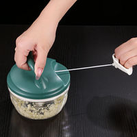 Groothandel handmatige knoflook-groente-blender peperhakker multifunctionele huishoudelijke handmatige vleesmolen