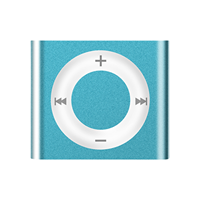 Lecteur MP3 portable mini de 128 mètres avec un boîtier en métal, adapté aux sports et à la course à pied des étudiants. Lecteur MP3 portable bleu