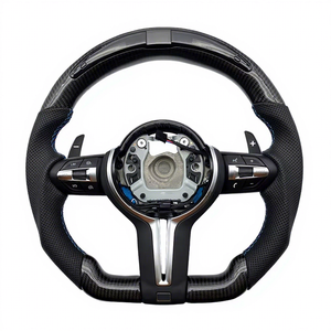 Explosive Models Carbon Fiber Led Perforated Leather for 3 Series 5 Series F20 F30 F90 F01 F02 Car Steering Wheel - Product Image 1